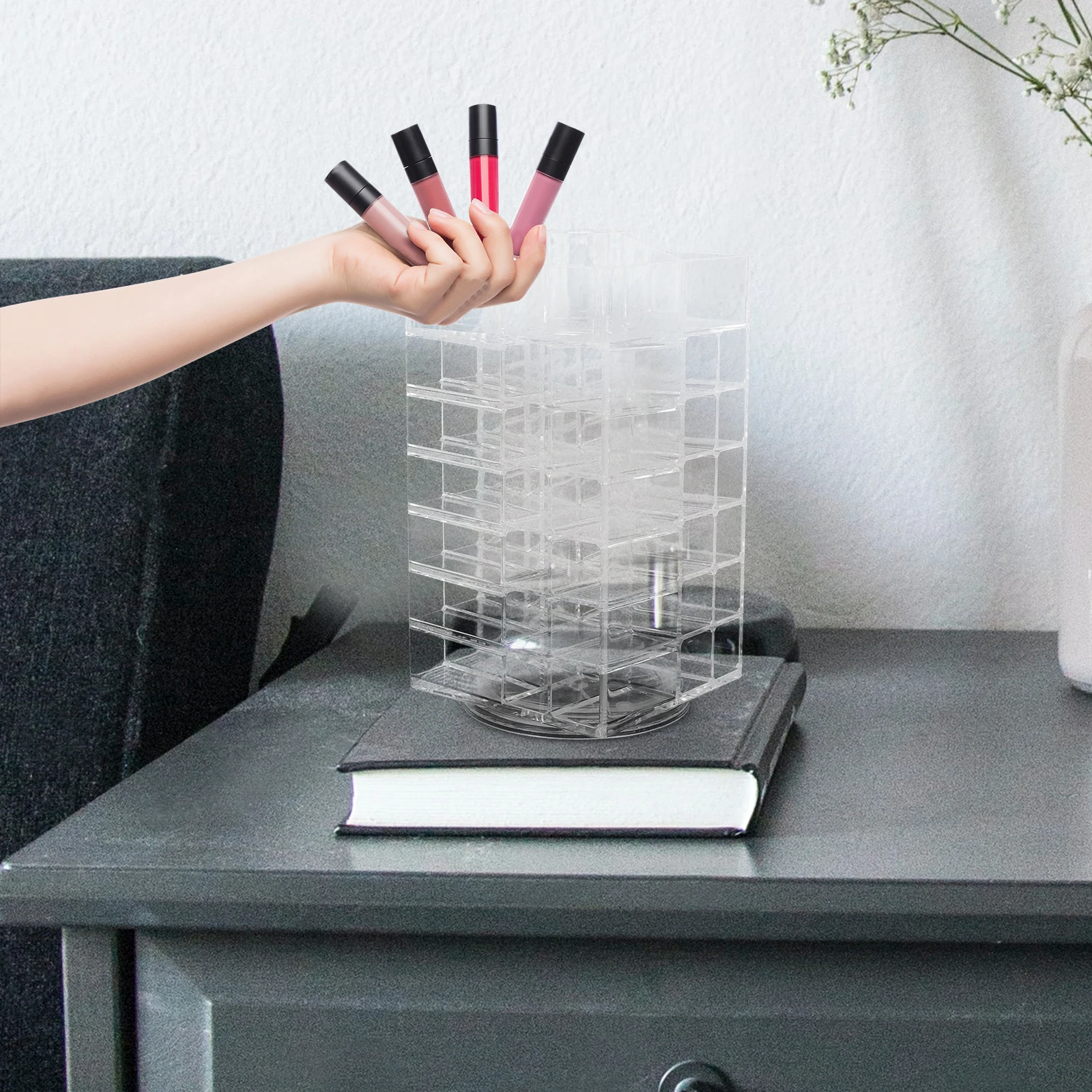 Rotating Makeup Display St 53 Compartments Transparent Acrylic Holder Large Capacity Desk ganizer Lipstick Rack Storage
Rotating Makeup Display St 53 Compartments Transparent Acrylic Holder Large Capacity Desk ganizer Lipstick Rack Storage