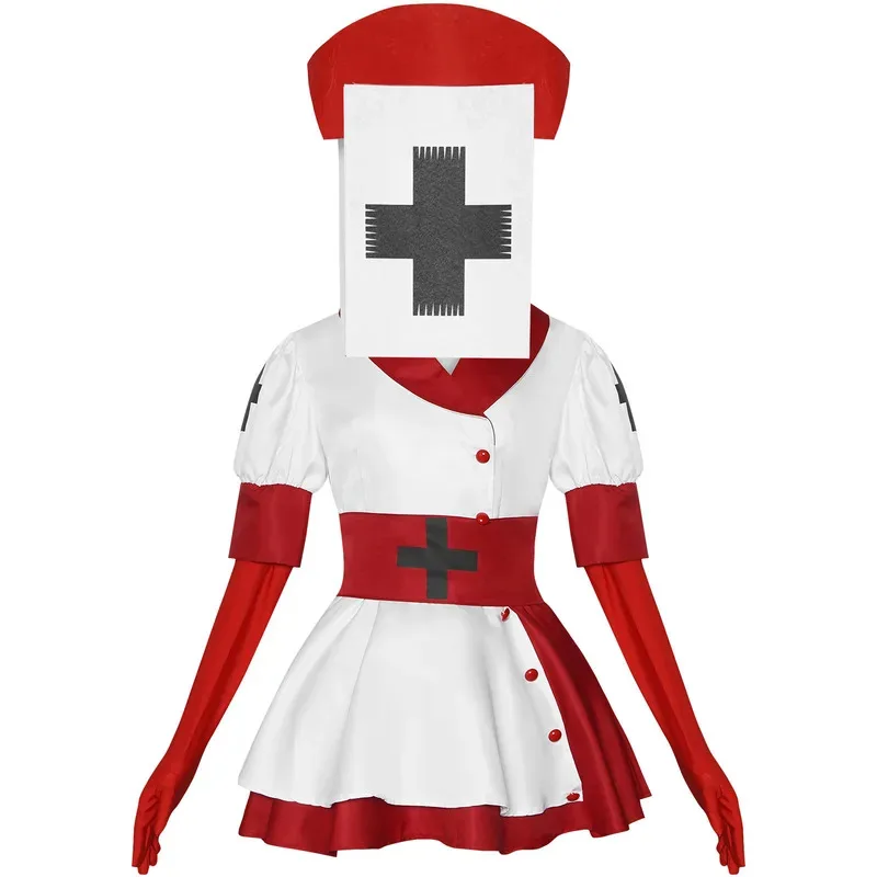 Reaper Nurse Cosplay Sexy Dress Mask Costume Game Dark Deception Roleplay Outfits Gloves Belt Headgear Women Halloween Suits
Reaper Nurse Cosplay Sexy Dress Mask Costume Game Dark Deception Roleplay Outfits Gloves Belt Headgear Women Halloween Suits 