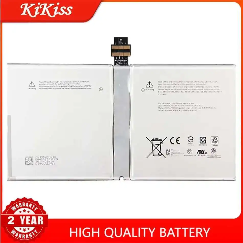 Аккумулятор 5087 мАч для планшета Microsoft Surface Pro 4 Pro4 1724 12,3 дюйма, 7,5 в, Вт/ч
Аккумулятор 5087 мАч для планшета Microsoft Surface Pro 4 Pro4 1724 12,3 дюйма, 7,5 в, Вт/ч