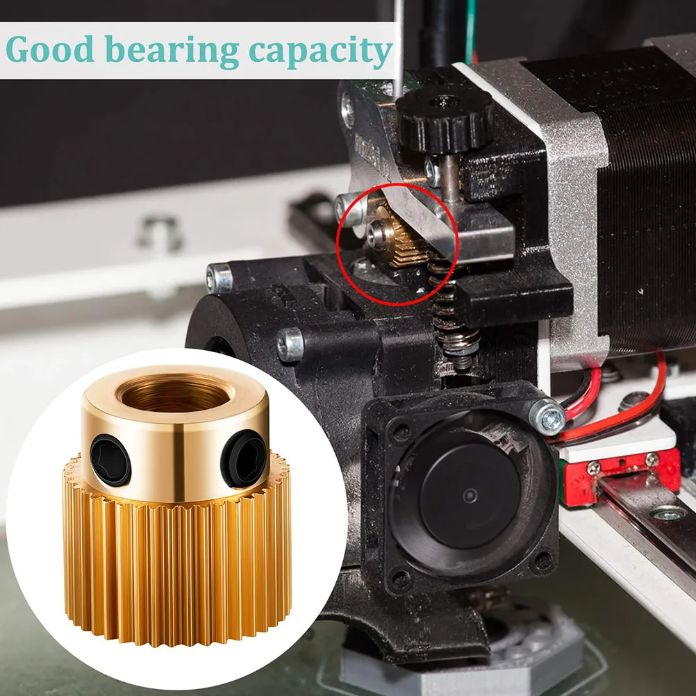 20 Pcs Feed Gear 3D Printer Extruder Wheel Accessories Brass Feeding Extrusion Drive
20 Pcs Feed Gear 3D Printer Extruder Wheel Accessories Brass Feeding Extrusion Drive