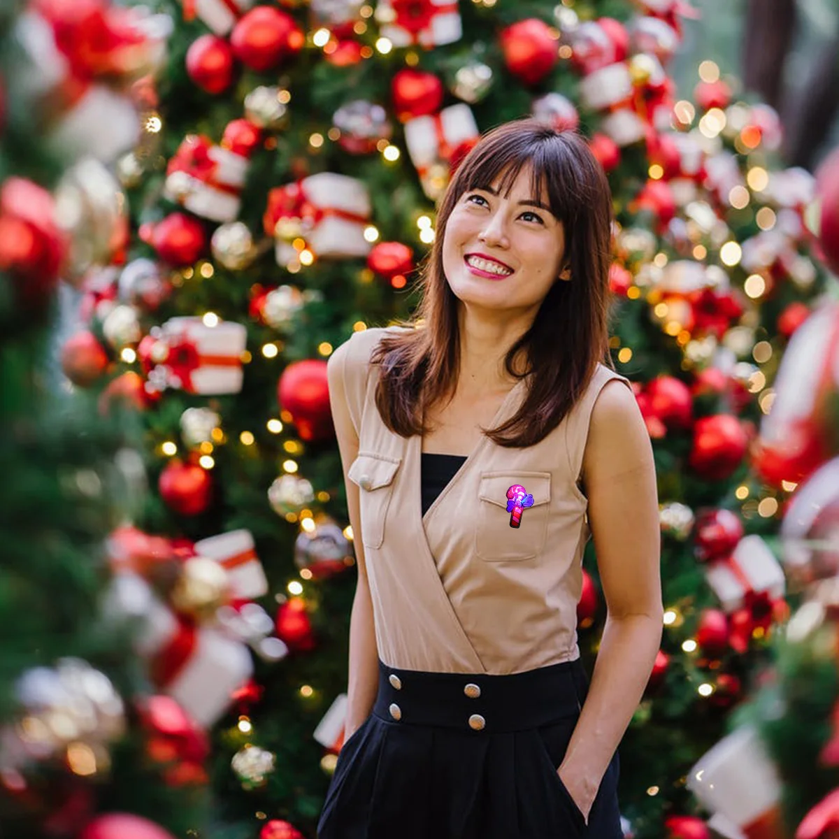 25Pcs Christmas Glitter Brooches Glowing LED Badges Cartoon Luminous Enamel Pins for Holiday Clothes Bags Stockings Decoration
25Pcs Christmas Glitter Brooches Glowing LED Badges Cartoon Luminous Enamel Pins for Holiday Clothes Bags Stockings Decoration