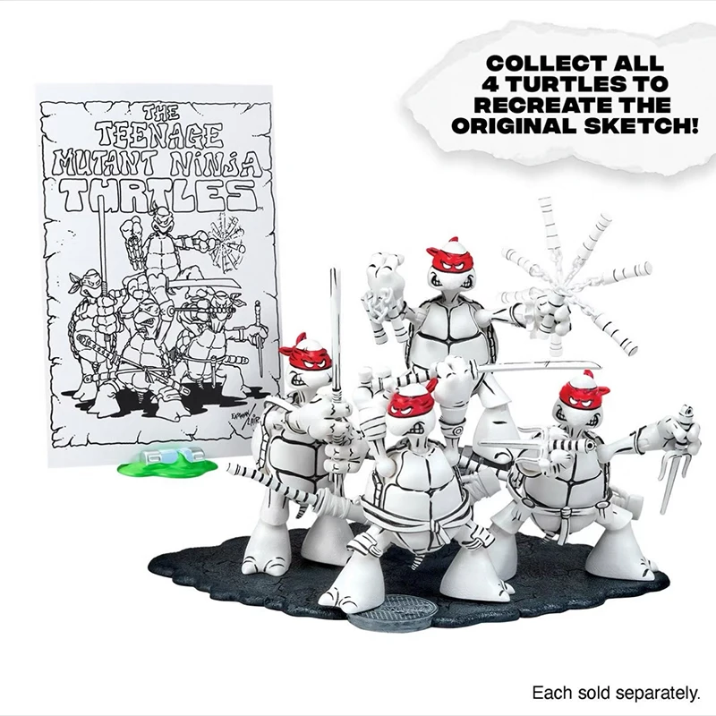 Genuine In Stock Playmates Teenage Mutant Ninja Turtles Black White Sketch 40Th Anniversary Anime Action Figure Collection
Genuine In Stock Playmates Teenage Mutant Ninja Turtles Black White Sketch 40Th Anniversary Anime Action Figure Collection