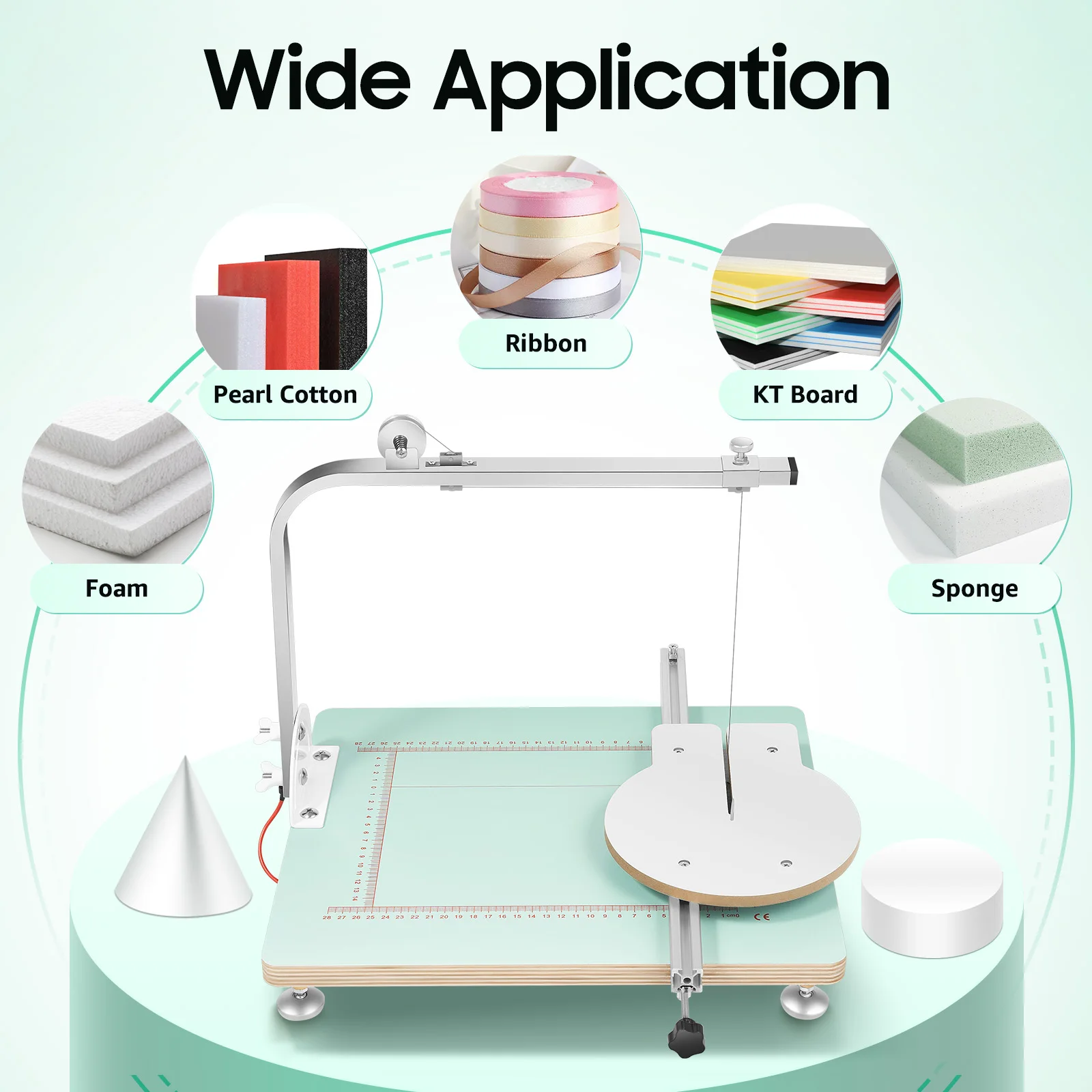 Hot Wire Foam Cutter, Lightweight Foam Cutting Machine, for Cutting Foams, Sponge, KT Board DIY Styrofoam Polystyrene
Hot Wire Foam Cutter, Lightweight Foam Cutting Machine, for Cutting Foams, Sponge, KT Board DIY Styrofoam Polystyrene