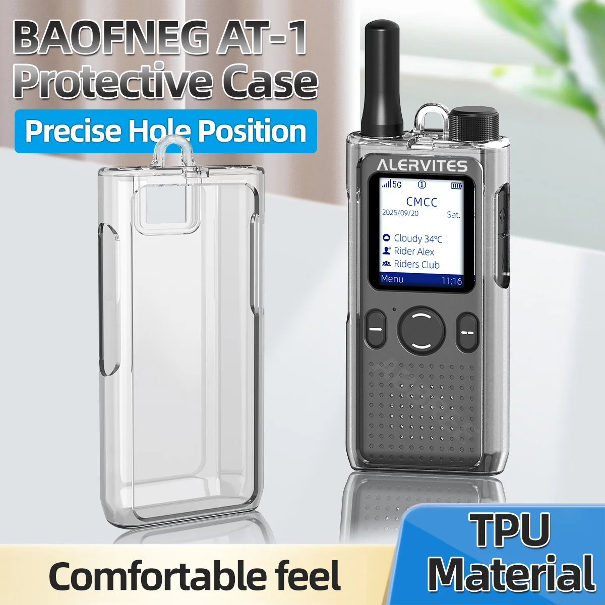 ABBREE AT-1 Walkie Talkie Clear Protective Case Transparent TPU Cover Clear Case Anti-drop Case For BAOFENG AT-1 Ham Radio
ABBREE AT-1 Walkie Talkie Clear Protective Case Transparent TPU Cover Clear Case Anti-drop Case For BAOFENG AT-1 Ham Radio
