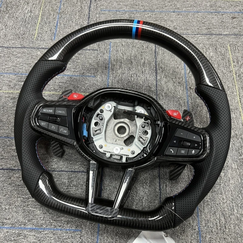 Custom Dry Carbon Fiber Sport Steering Wheel Fit G05 G20 G30 G82 G80 X4M X5 X6 X7 Interior Mod Parts
Custom Dry Carbon Fiber Sport Steering Wheel Fit G05 G20 G30 G82 G80 X4M X5 X6 X7 Interior Mod Parts