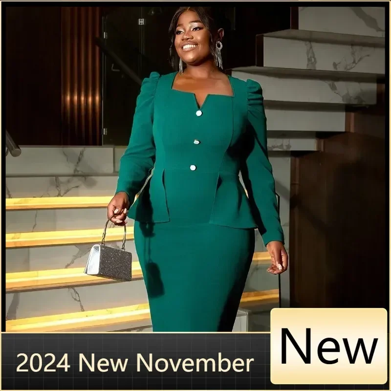 Customized African Dresses For Women Elegant Polyester New Muslim Fashion Abayas Dashiki Robe Kaftan Midi Dress Turkish Africa C
Customized African Dresses For Women Elegant Polyester New Muslim Fashion Abayas Dashiki Robe Kaftan Midi Dress Turkish Africa C