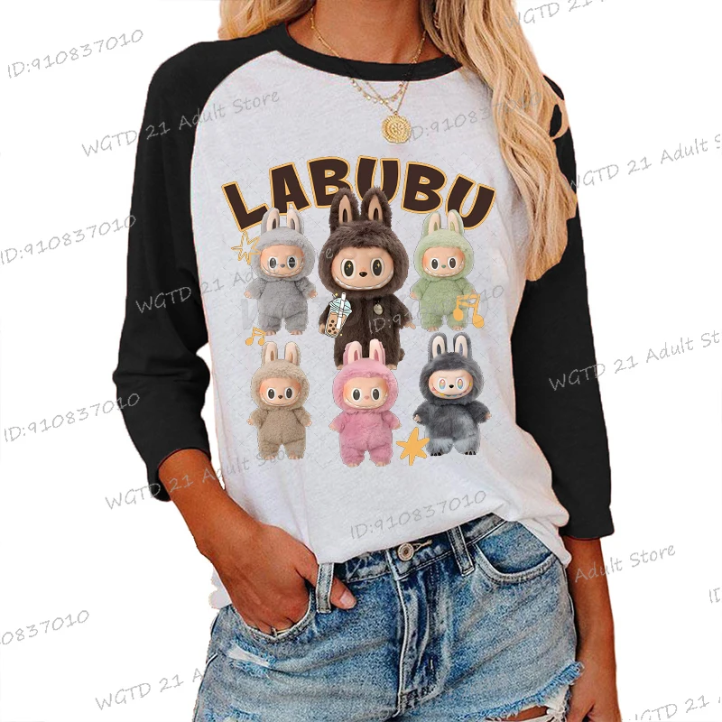 New Labubu Cartoon T Shirt Women Cute Anime Graphic T-shirt Popular Labubu Funny Streetwear 7-point Short Sleeved Tees Women
New Labubu Cartoon T Shirt Women Cute Anime Graphic T-shirt Popular Labubu Funny Streetwear 7-point Short Sleeved Tees Women