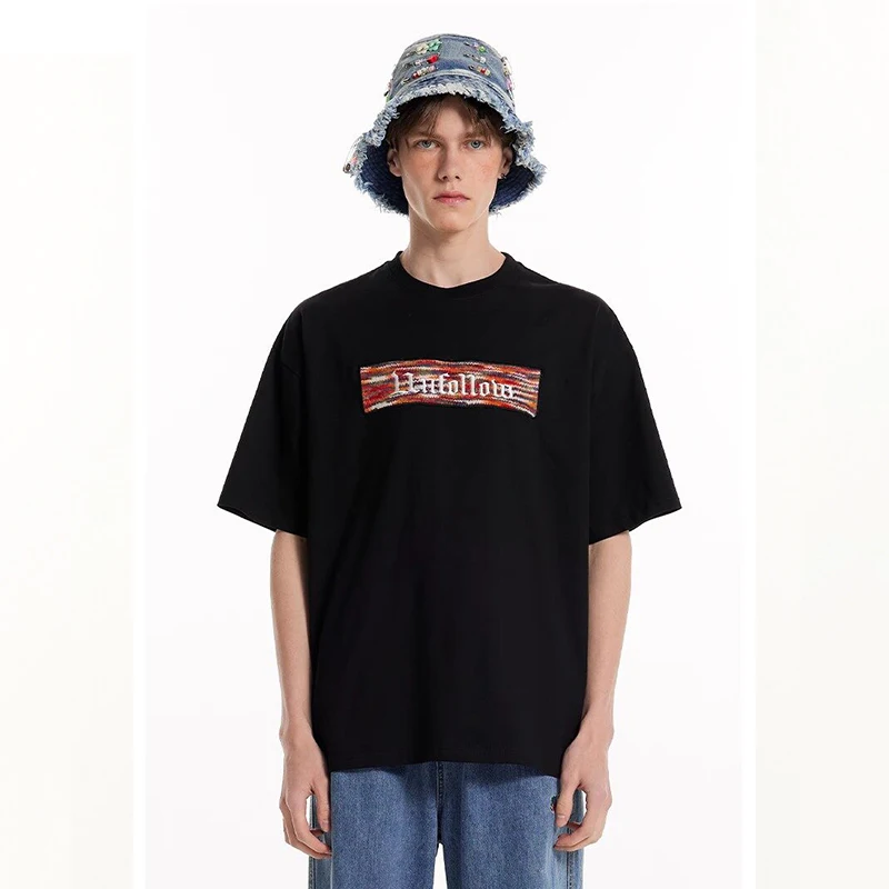 Summer New Fashion Embroidery 100% Cotton T-shirt Men Women High Quality Short Sleeve Loose Tshirts Hip Hop Streetwear Top Tees
Summer New Fashion Embroidery 100% Cotton T-shirt Men Women High Quality Short Sleeve Loose Tshirts Hip Hop Streetwear Top Tees