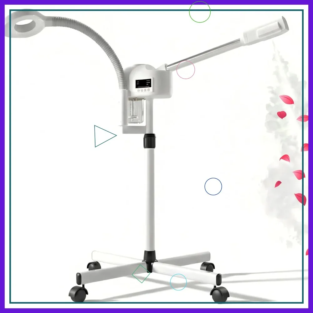 Professional Facial Steamer with Magnifying Lamp, 2 in 1 Ozone Face Steamer for Deep Cleaning
Professional Facial Steamer with Magnifying Lamp, 2 in 1 Ozone Face Steamer for Deep Cleaning