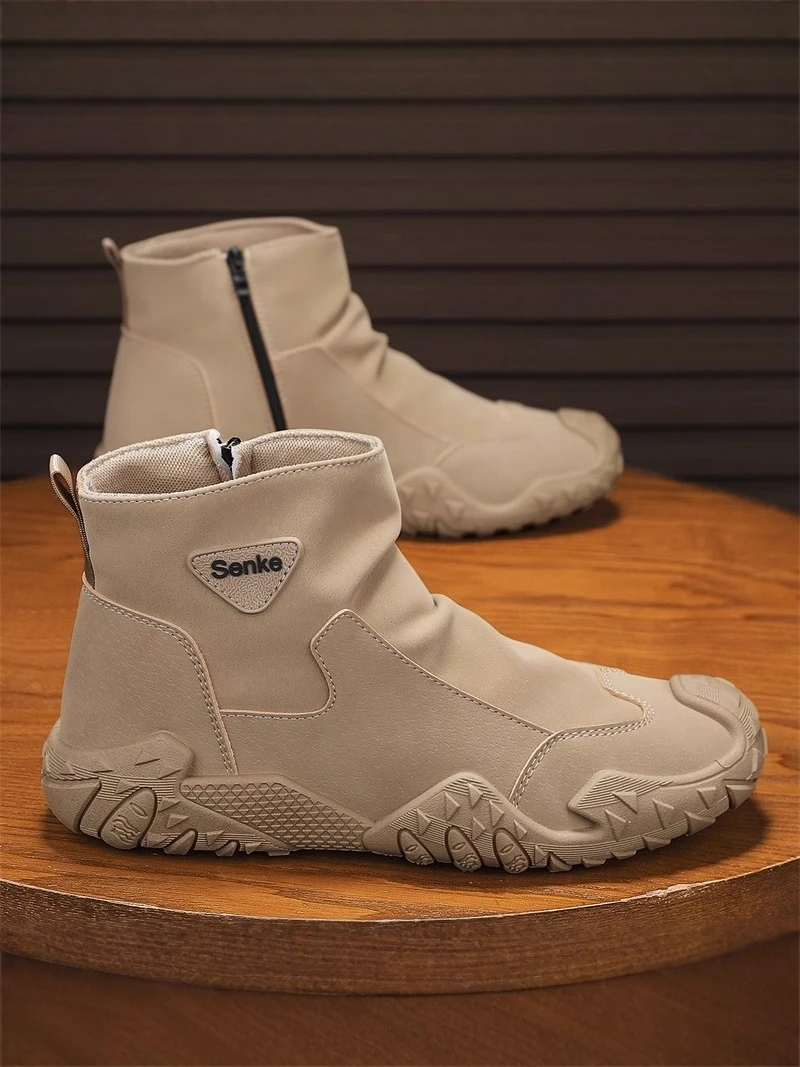 Men's Winter Boots Fleece Lined Outdoor Sports Waterproof Thick Bottom Anti-slip Workwear Boots Korean Style Short Tube
Men's Winter Boots Fleece Lined Outdoor Sports Waterproof Thick Bottom Anti-slip Workwear Boots Korean Style Short Tube