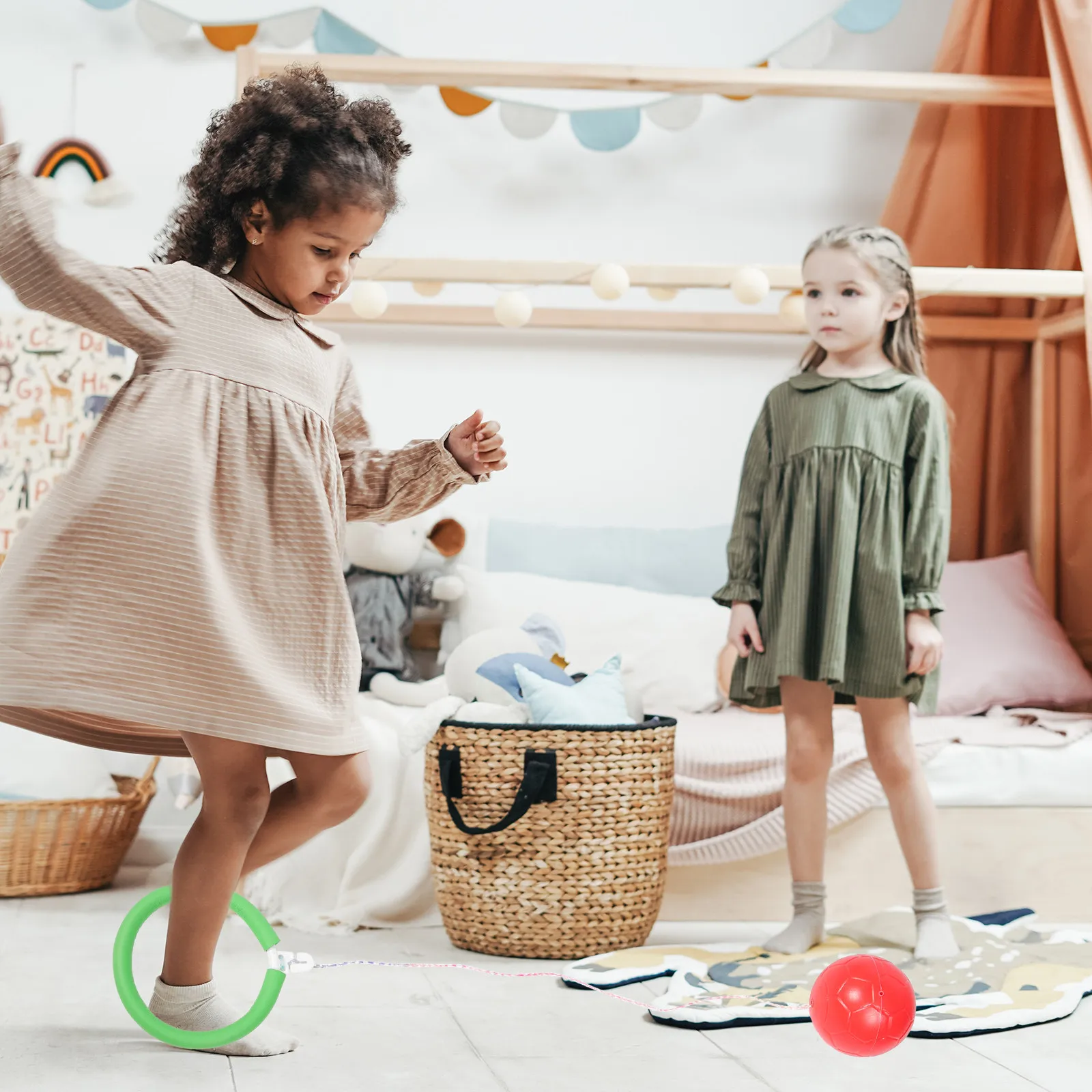 4Pcs Jumping Ring Ball for Children Fitness Activity Outdoor Entertainment Soft Bouncing Ball Easy Use Lightweight Gift
4Pcs Jumping Ring Ball for Children Fitness Activity Outdoor Entertainment Soft Bouncing Ball Easy Use Lightweight Gift