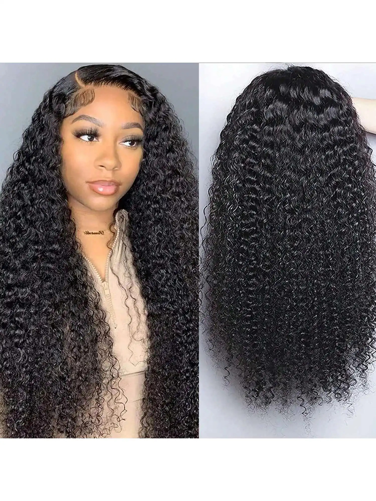 Kinky Curly 13x4 Lace Front Wig Human Hair Natural Color 180% Density Curly Wave Lace Front Wig Pre Plucked with Baby Hair
Kinky Curly 13x4 Lace Front Wig Human Hair Natural Color 180% Density Curly Wave Lace Front Wig Pre Plucked with Baby Hair
