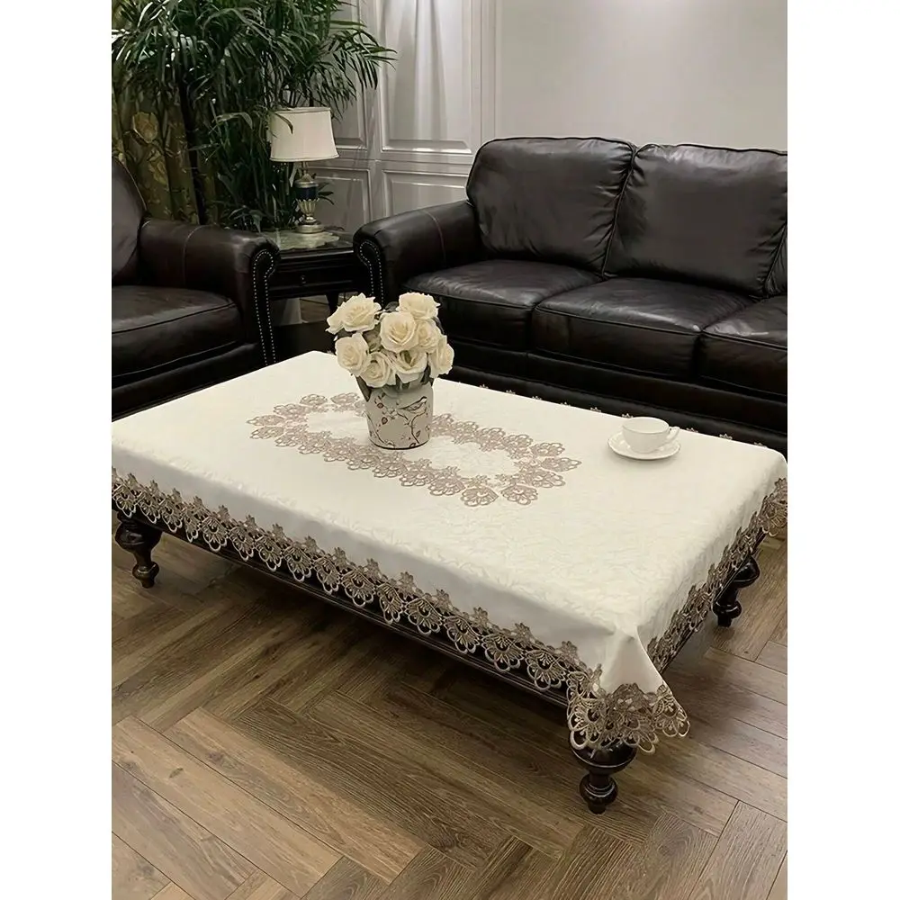 Embroidered Lace Tablecloth, French Romantic Square Embroidered Lace DustProof And Heat Resistant Decorative Tablecloth, Suitab
Embroidered Lace Tablecloth, French Romantic Square Embroidered Lace DustProof And Heat Resistant Decorative Tablecloth, Suitab