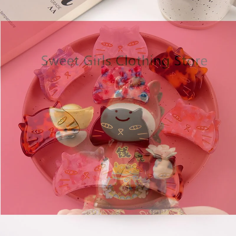 【XJ】1Pcs Cute Sweet Hair Scratch Elegant Acetate Cat Grab Clip Metal Tooth Hairpin Ladies Back Of The Head Disc Hair Gripper
【XJ】1Pcs Cute Sweet Hair Scratch Elegant Acetate Cat Grab Clip Metal Tooth Hairpin Ladies Back Of The Head Disc Hair Gripper