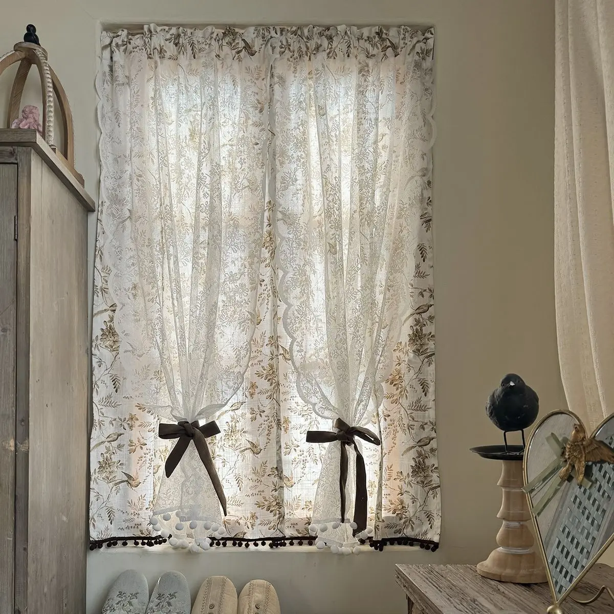 American Bird Double Layer Door Curtain Blocking Curtain Full Cotton Breathable Hook Track Curtain Vintage No Punching Door C...
American Bird Double Layer Door Curtain Blocking Curtain Full Cotton Breathable Hook Track Curtain Vintage No Punching Door C...