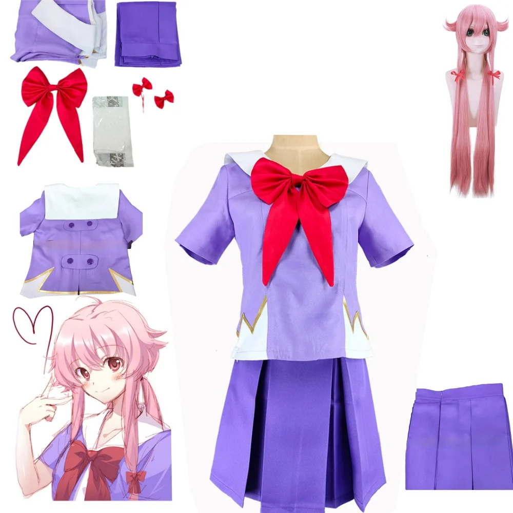 Gasai Yuno косплей аниме дневник будущего Gasai Yuno Mirai Nikki Косплей Костюм Школьная форма лук короткая юбка искусственный парик
Gasai Yuno косплей аниме дневник будущего Gasai Yuno Mirai Nikki Косплей Костюм Школьная форма лук короткая юбка искусственный парик