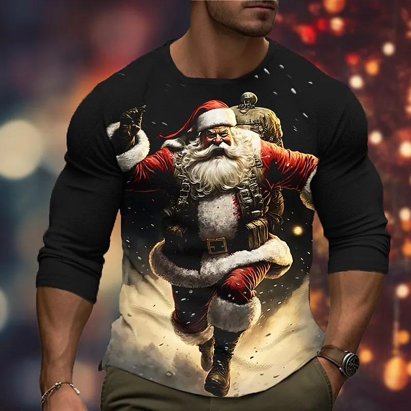 3D Print Santa Claus Pattern Men's Women's Long Sleeve T-Shirt Christmas Theme Family Party Creative Design Personality Clothing
3D Print Santa Claus Pattern Men's Women's Long Sleeve T-Shirt Christmas Theme Family Party Creative Design Personality Clothing
