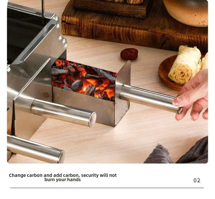 Stainless steel household commercial charcoal smokeless outdoor baking pancakes skewers small furnace tools
Stainless steel household commercial charcoal smokeless outdoor baking pancakes skewers small furnace tools
