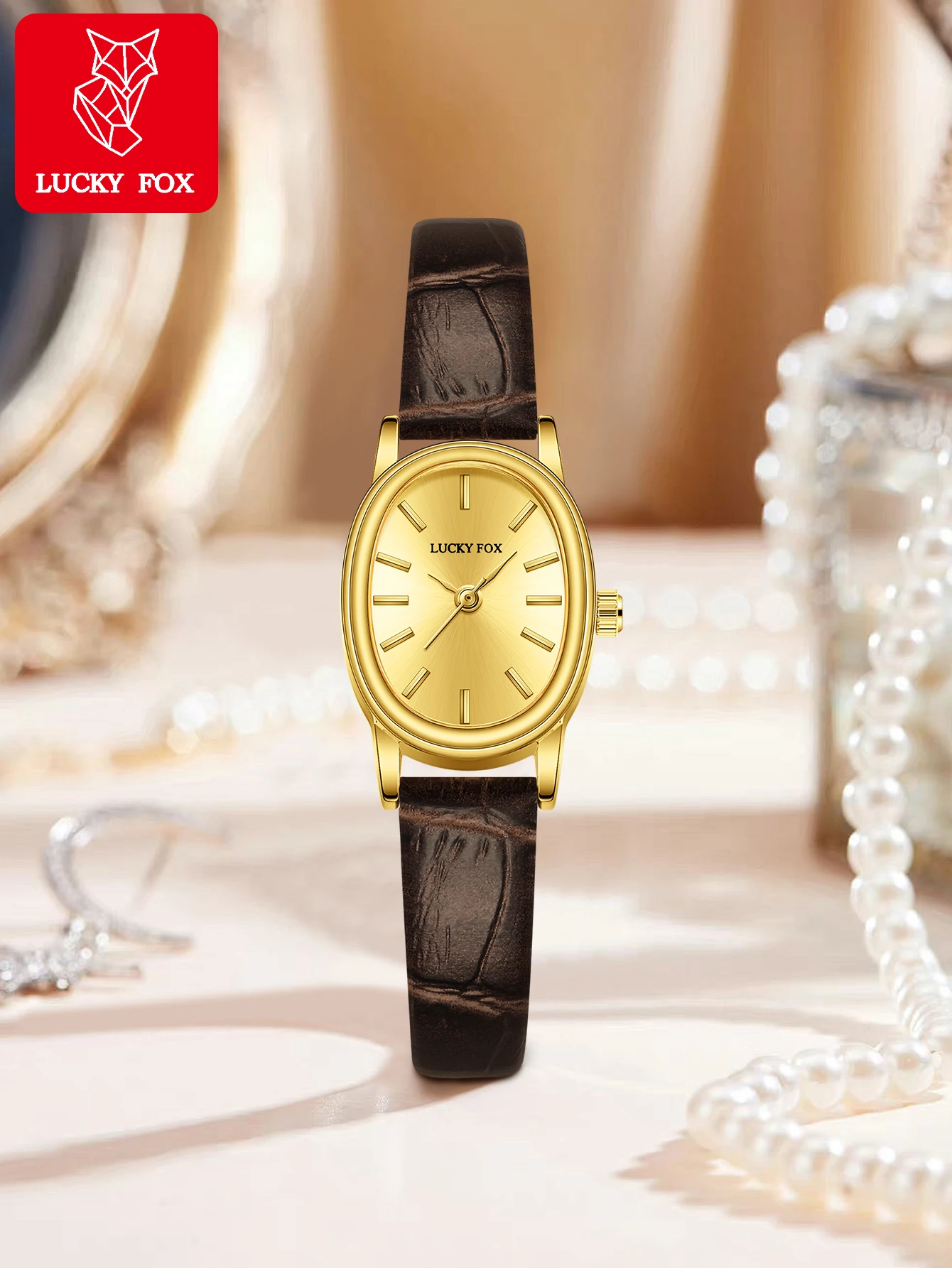 Модные простые женские часы LUCKY FOX; Миниатюрные часы с золотым блоком; Универсальные кварцевые часы
Модные простые женские часы LUCKY FOX; Миниатюрные часы с золотым блоком; Универсальные кварцевые часы