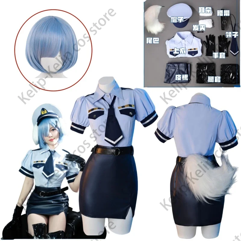 Re:Life In A Different World From Zero Rem Cosplay Costume Wig Sexy Lady Police Costume Officer Uniform Policewomen Fancy Skirt
Re:Life In A Different World From Zero Rem Cosplay Costume Wig Sexy Lady Police Costume Officer Uniform Policewomen Fancy Skirt