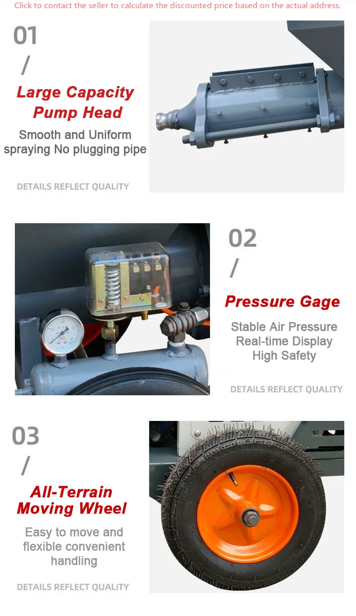 Electric Diesel Mini Concrete Wall Spraying Sand Cement Mortar Shotcrete Mortar Spraying Machine
Electric Diesel Mini Concrete Wall Spraying Sand Cement Mortar Shotcrete Mortar Spraying Machine