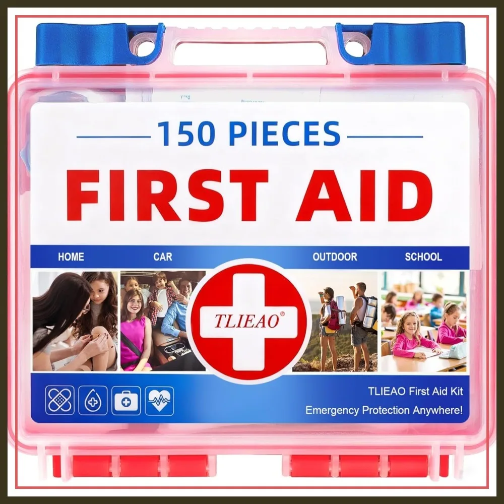 150 Pcs Mini First Aid Kit for Home, Car, Travel, Camping & Emergencies
150 Pcs Mini First Aid Kit for Home, Car, Travel, Camping & Emergencies