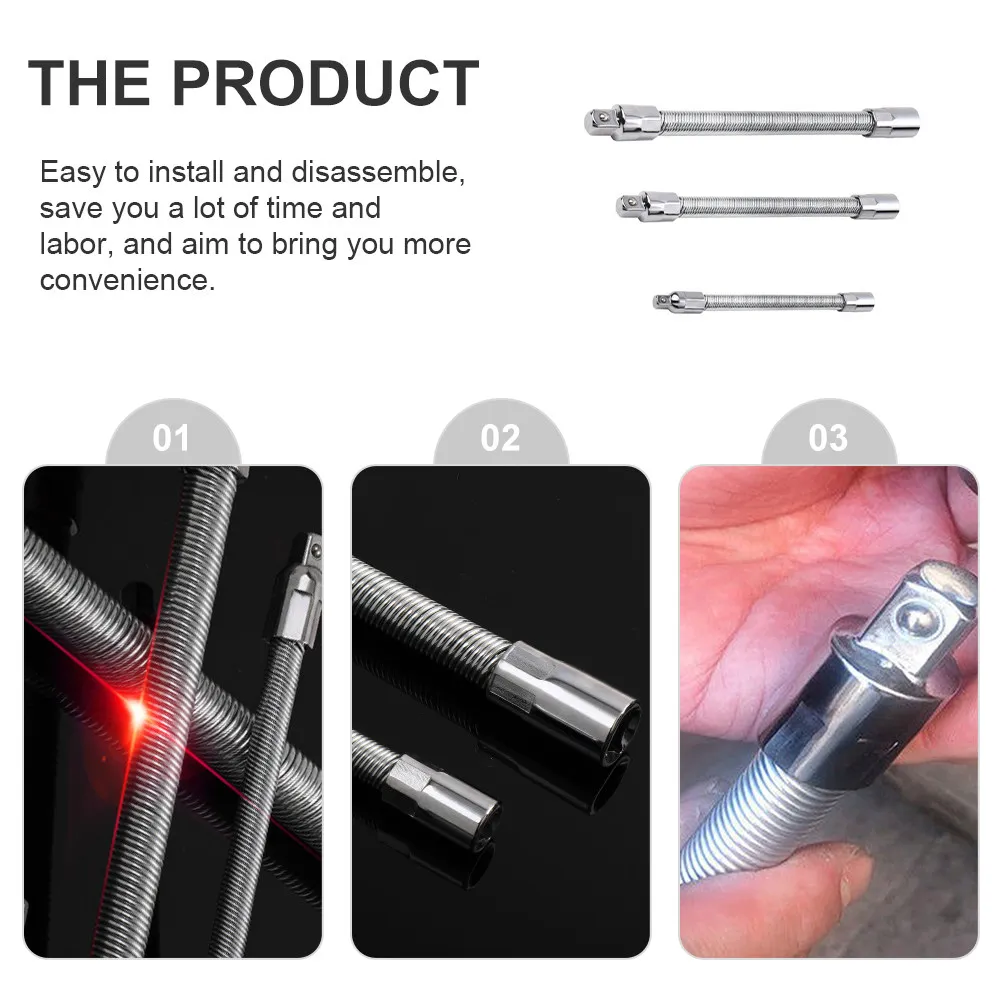 Набор универсальных торцевых ключей (3 шт.) с удлинителями для электроинструментов: высокая прочность, долгий срок службы
Набор универсальных торцевых ключей (3 шт.) с удлинителями для электроинструментов: высокая прочность, долгий срок службы