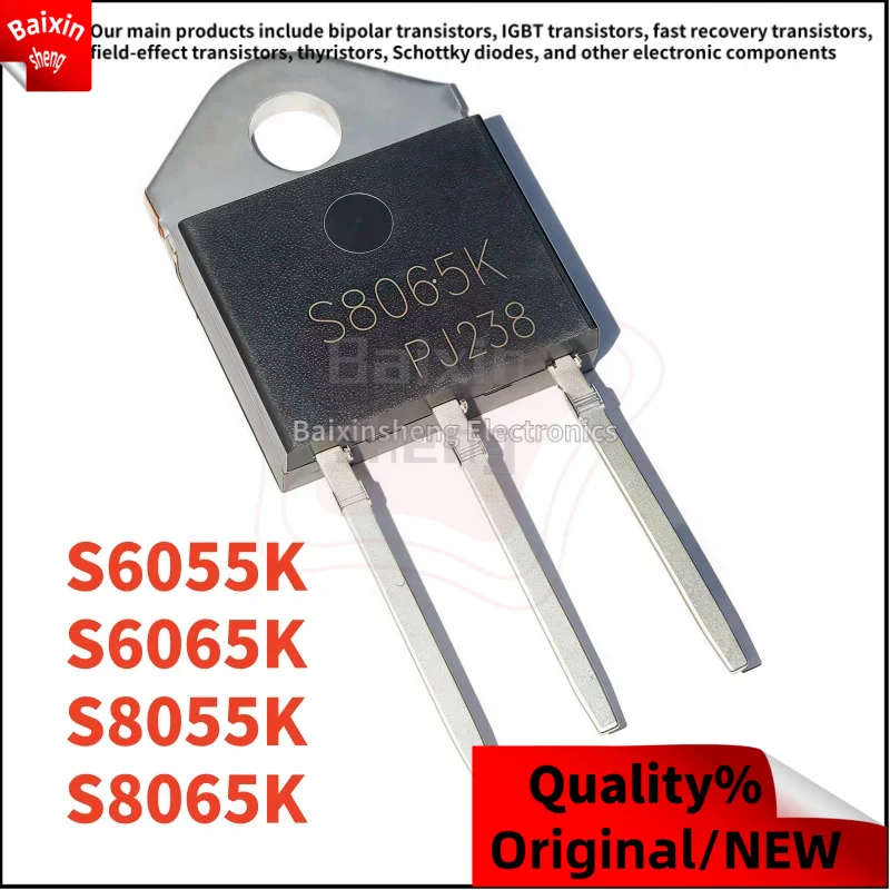 10PCS NEW high-quality S6055K S6065K S8055K S8065K TO-3P Unidirectional thyristor transistor
10PCS NEW high-quality S6055K S6065K S8055K S8065K TO-3P Unidirectional thyristor transistor
