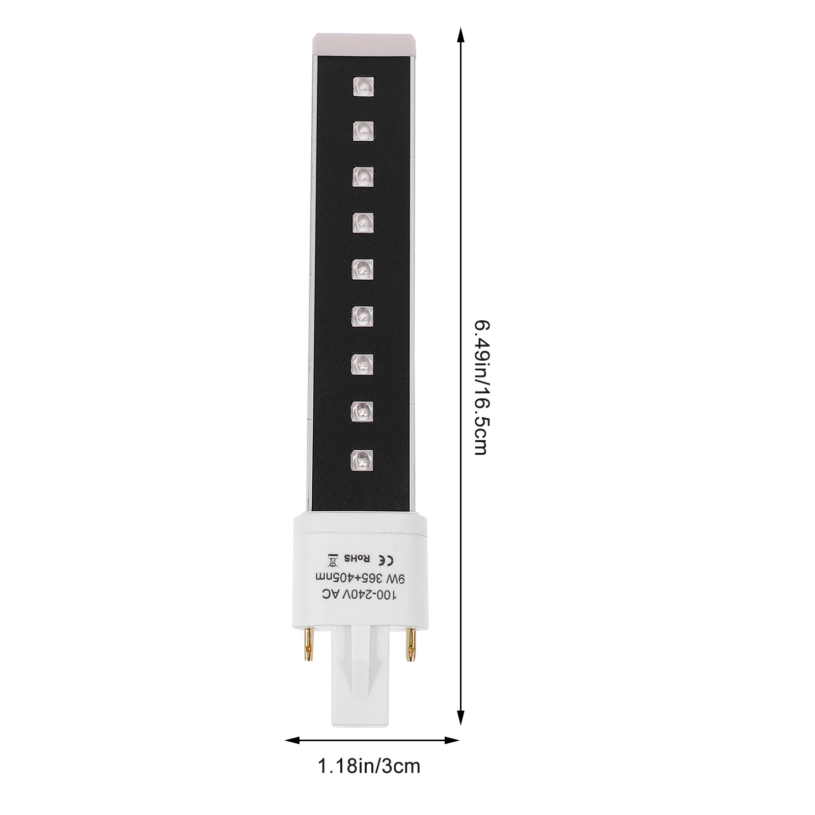 9W Nail Gel Curing Light Tube LED Black Light Bulb Replacement Phototherapy Machine Manicure Tool Glass Heat Dissipation Low
9W Nail Gel Curing Light Tube LED Black Light Bulb Replacement Phototherapy Machine Manicure Tool Glass Heat Dissipation Low
