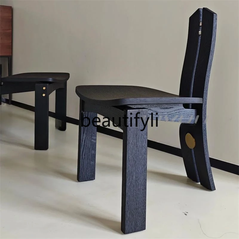Solid wood dining chair designer creative backrest chair medieval B & B hotel restaurant model room dining table and chair
Solid wood dining chair designer creative backrest chair medieval B & B hotel restaurant model room dining table and chair