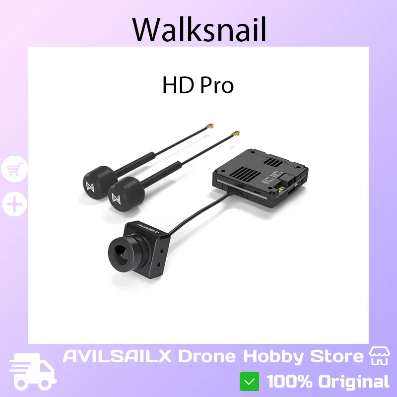 Walksnail Avatar HD Pro/HD Kit Dual Antennas FPV HD Digital Transmission System for Racing Drone