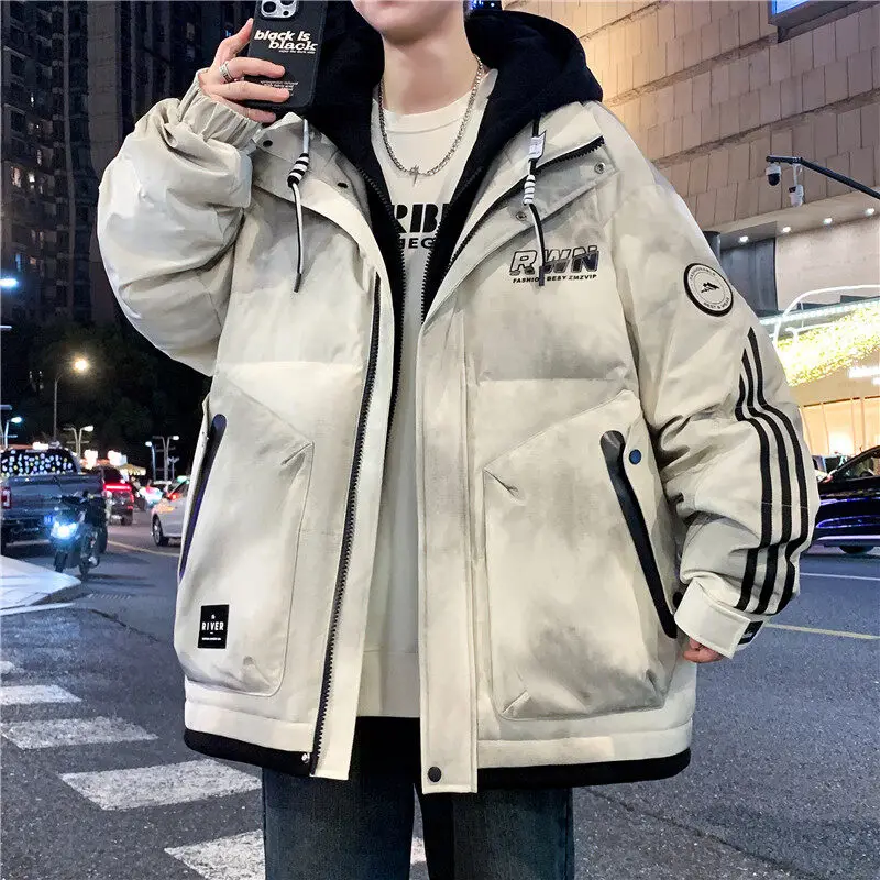 Fashion Winter Men's Casual Warm White Duck Down Jackets Streetwear Windproof Puffer Coats Loose Thicken Padded Parkas Clothing
Fashion Winter Men's Casual Warm White Duck Down Jackets Streetwear Windproof Puffer Coats Loose Thicken Padded Parkas Clothing