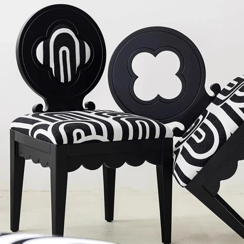 Household Dining Chair Four Leaf Clover Hotel Solid Wood Backrest Dining Table Chair
Household Dining Chair Four Leaf Clover Hotel Solid Wood Backrest Dining Table Chair