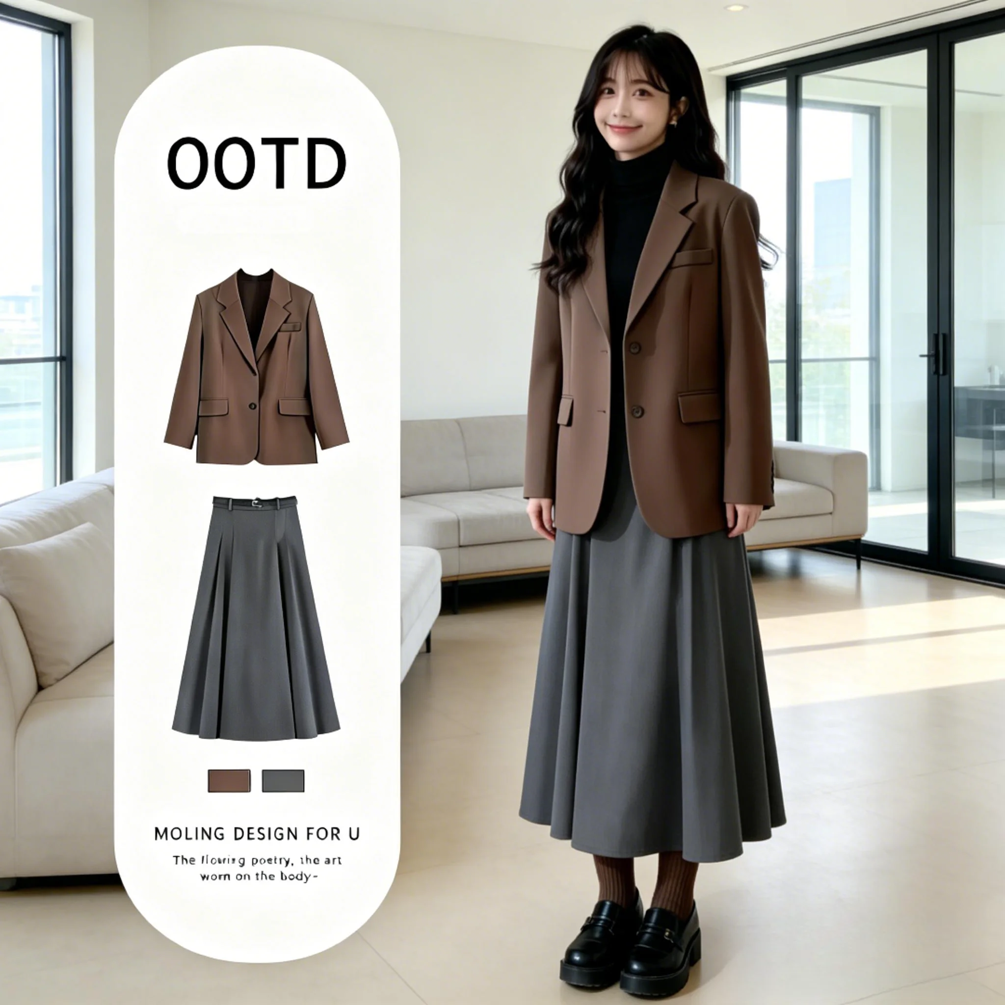 Commute Ready Women's ey High Waist A-Line Skirt Suiting Jaet Two Piece Set Spring 2026 Faion Casual Ensemble
Commute Ready Women's ey High Waist A-Line Skirt Suiting Jaet Two Piece Set Spring 2026 Faion Casual Ensemble