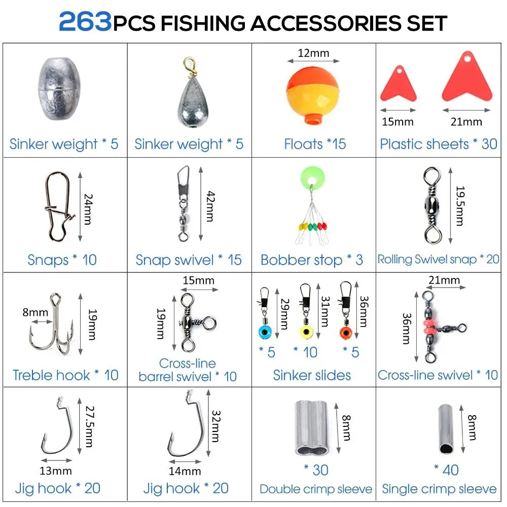 Sphere Floats Fishing Tackle Kit Carp Fishing Swivels Fishing Parts Kit Crank Hooks Spherical Float Fishing Accessories Set
Sphere Floats Fishing Tackle Kit Carp Fishing Swivels Fishing Parts Kit Crank Hooks Spherical Float Fishing Accessories Set