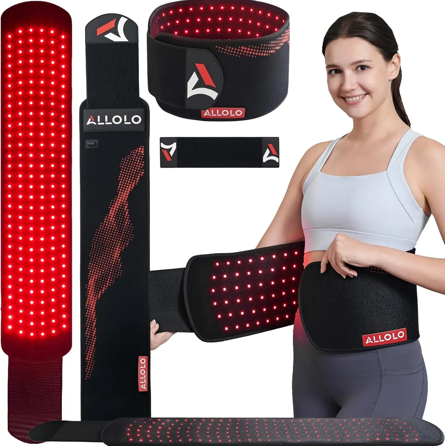 Large Red Light Therapy Belt 39x7.7in with 180 LEDs 660nm & 850nm for Body, Adjustable Portable Wrap
Large Red Light Therapy Belt 39x7.7in with 180 LEDs 660nm & 850nm for Body, Adjustable Portable Wrap