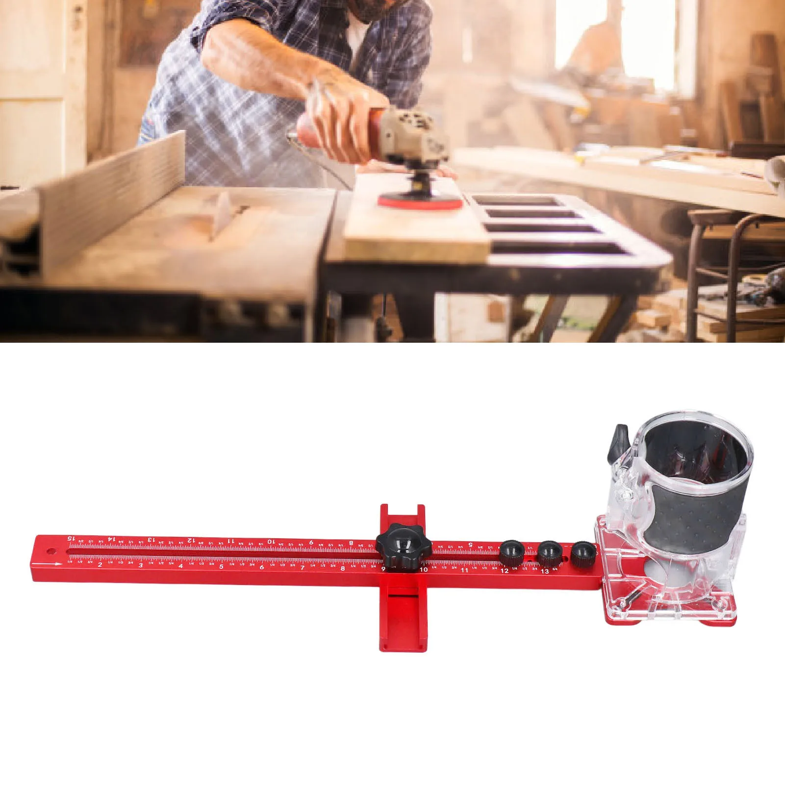 85-365mm Radius Router Milling Groove Bracket 4 in 1 Cabinet Hardware Jig Circle Cutting Guide Adjustable Woodworking Tool
85-365mm Radius Router Milling Groove Bracket 4 in 1 Cabinet Hardware Jig Circle Cutting Guide Adjustable Woodworking Tool