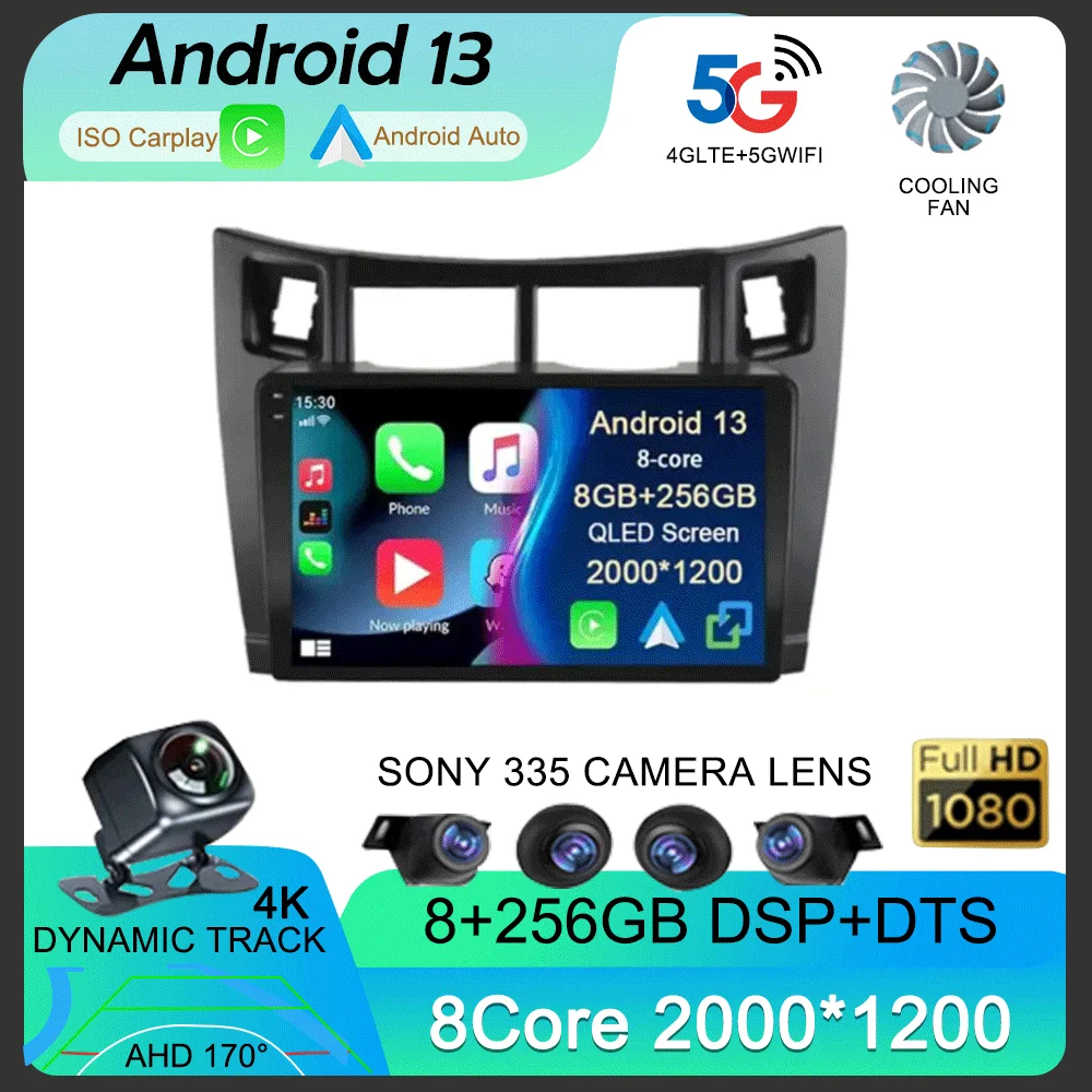 Android 13 Carplay Auto WIFI+4G For Toyota Yaris 2005-2012 Car Radio GPS Multimedia Video Player Stereo Head Unit 2din Audio DSP
Android 13 Carplay Auto WIFI+4G For Toyota Yaris 2005-2012 Car Radio GPS Multimedia Video Player Stereo Head Unit 2din Audio DSP