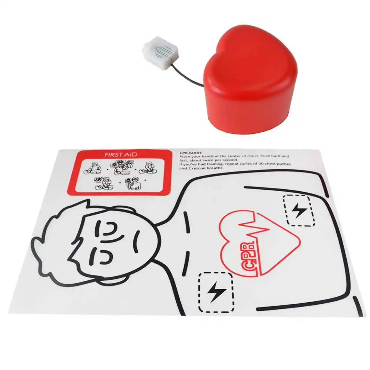 CPRHeart Training Cube for Hands on CPR Compression Training Practice Kit Muscle Memory Training Process Training
CPRHeart Training Cube for Hands on CPR Compression Training Practice Kit Muscle Memory Training Process Training