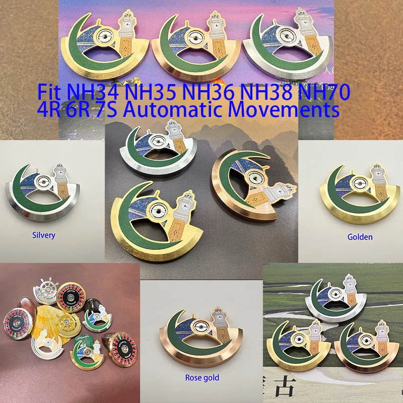 Mechanical Watch Movement Watch Component Metal Automatic Hammer Rotor Fits for NH34 NH35 NH36 4R 6R 7S Movement Watch Part
Mechanical Watch Movement Watch Component Metal Automatic Hammer Rotor Fits for NH34 NH35 NH36 4R 6R 7S Movement Watch Part