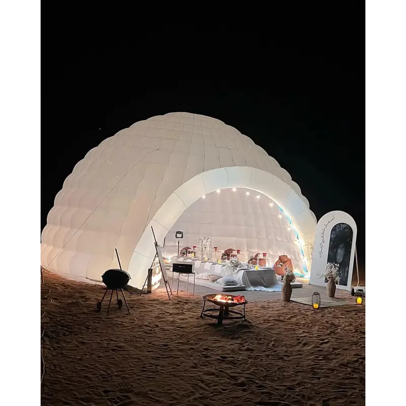 Large Half Round Wedding Party Inflatable Tent Camping Factory Price for Outdoor Events
Large Half Round Wedding Party Inflatable Tent Camping Factory Price for Outdoor Events