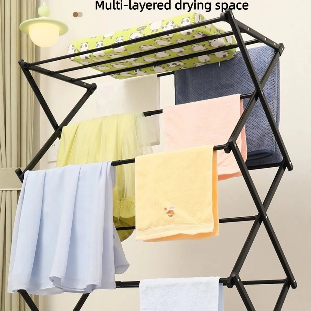 Retractable Foldable Clothes Drying Rack 3-Layer Steel Frame Laundry Stand Anti-Rust Easy Assembly Clothes Airer Towel Balcony
Retractable Foldable Clothes Drying Rack 3-Layer Steel Frame Laundry Stand Anti-Rust Easy Assembly Clothes Airer Towel Balcony