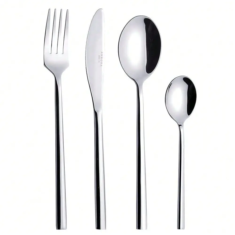 24 Piece Silverware Set, Service For 6, Premium Forged Stainless Steel Tableware Kitchen Flatware Set Utensils, Includes Dinner
24 Piece Silverware Set, Service For 6, Premium Forged Stainless Steel Tableware Kitchen Flatware Set Utensils, Includes Dinner