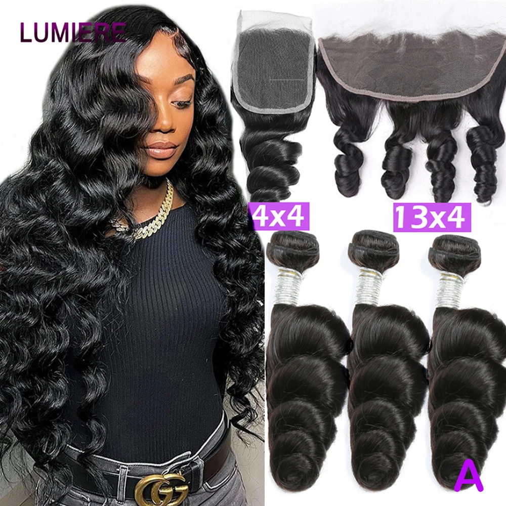28 30" Loose Deep Wave HD Lace Closure With Bundle Deep Water Human Hair Bundle With Closure Frontal Virgin Hair Weave Extension
28 30" Loose Deep Wave HD Lace Closure With Bundle Deep Water Human Hair Bundle With Closure Frontal Virgin Hair Weave Extension