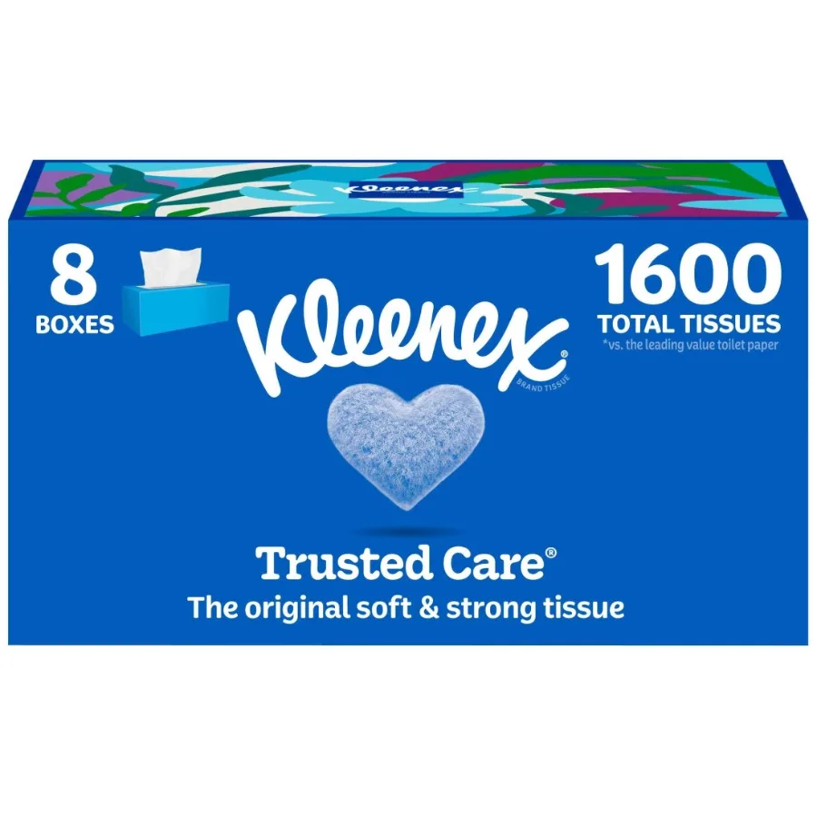 Trusted Care Facial Tissues, 8 Flat Boxes, 200 Tissues per Box, 2-Ply
Trusted Care Facial Tissues, 8 Flat Boxes, 200 Tissues per Box, 2-Ply