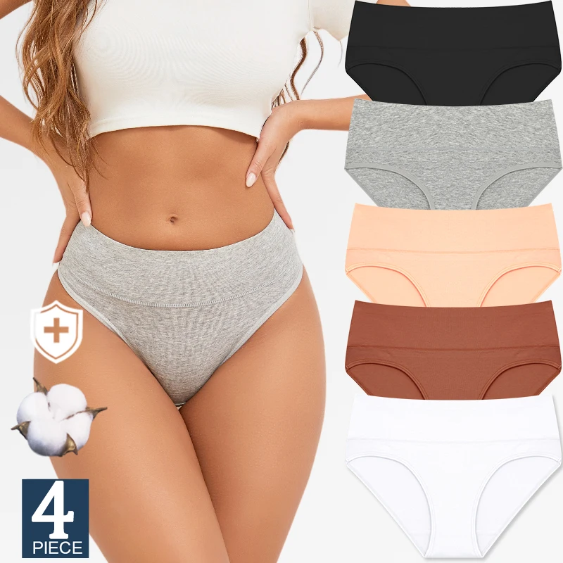 FINETOO 4Pcs/Set Comfortable Panties Solid Color Basic Briefs for Women Cotton Underwear S-XXL Panty Plus Size Women's Lingerie
FINETOO 4Pcs/Set Comfortable Panties Solid Color Basic Briefs for Women Cotton Underwear S-XXL Panty Plus Size Women's Lingerie