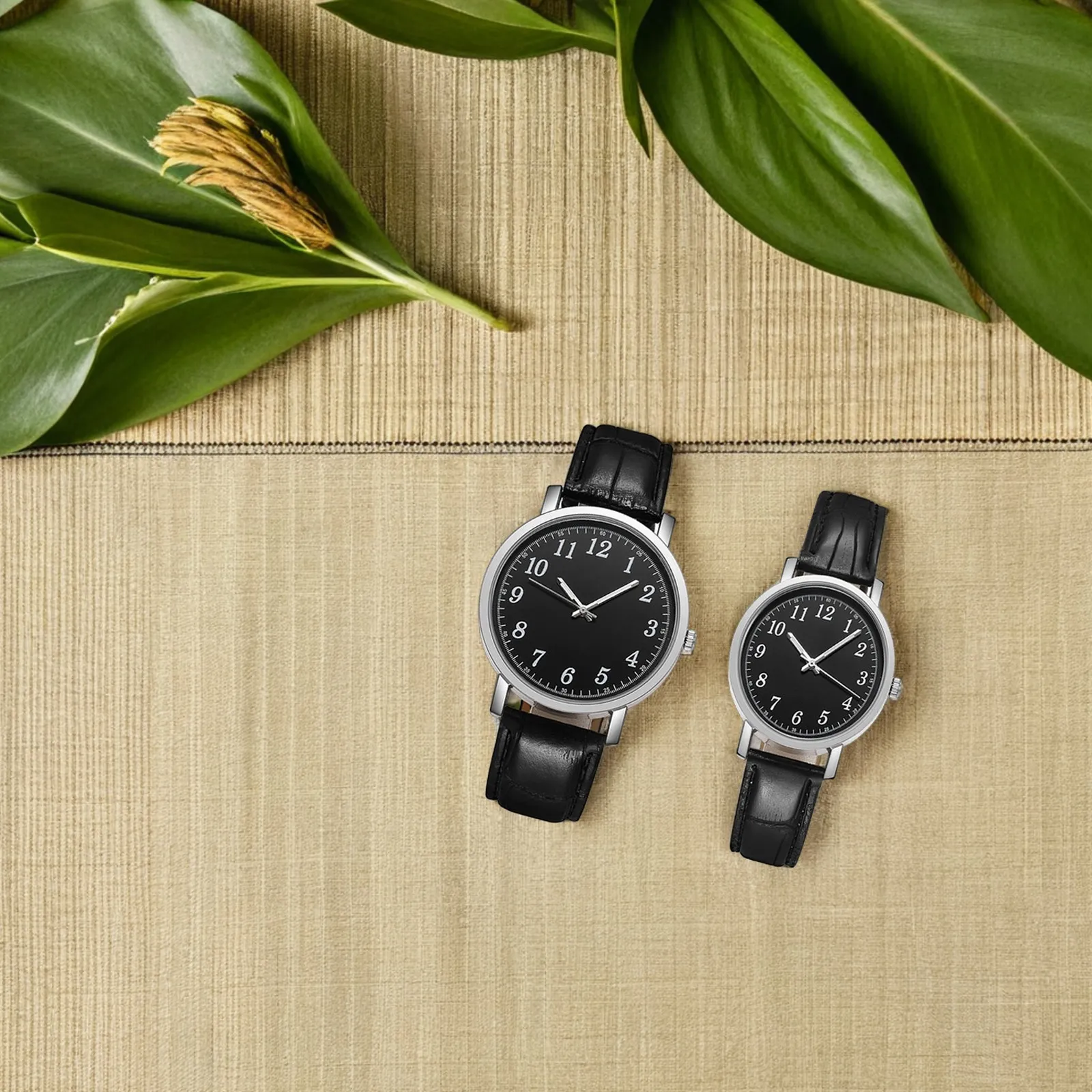 2Pcs Classic Black Couple Wrist Watches Alloy Case Glass Casual Business Leisure Lover Gift Watch Set
2Pcs Classic Black Couple Wrist Watches Alloy Case Glass Casual Business Leisure Lover Gift Watch Set