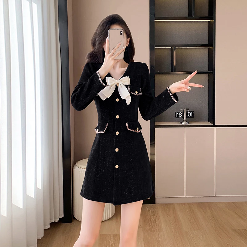Coigarsam Women One Piece Ladies Korean Dress New Bow Bright Silk Red Black Dresses
Coigarsam Women One Piece Ladies Korean Dress New Bow Bright Silk Red Black Dresses