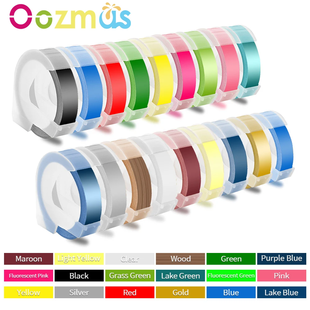 1PK Compatible for Dymo Printer 3D Embossing Tape 9mm Plastics Label Replace for Dymo 12965 1610 Label Maker Motex E101 Labeller
1PK Compatible for Dymo Printer 3D Embossing Tape 9mm Plastics Label Replace for Dymo 12965 1610 Label Maker Motex E101 Labeller