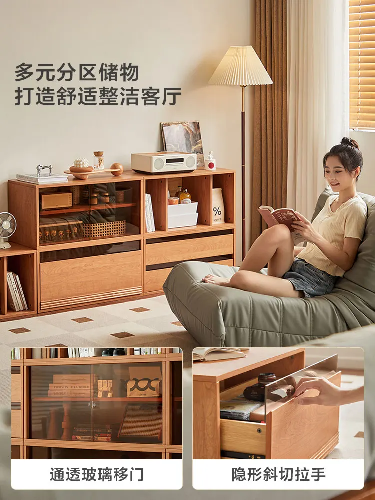 Lin's Home Furnishing Living Room Floor TV Cabinet Storage Locker Integrated Household Furniture 2025 New Wood Industry
Lin's Home Furnishing Living Room Floor TV Cabinet Storage Locker Integrated Household Furniture 2025 New Wood Industry